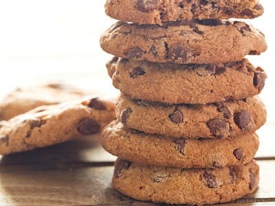 Chocolate Chip Cookie The easiest recipe to make! This cookie recipe has a well controlled spread. If you need a bigger cookie, make sure to flatten it down.