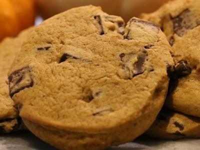 Pumpkin Chocolate Chip Cookies Pumpkin paired with chocolate chips just makes the cookies taste great! This is an awesome treat that will keep you wanting more.