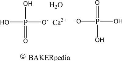  Chemical structure of monocalcium phosphate monohydrate.