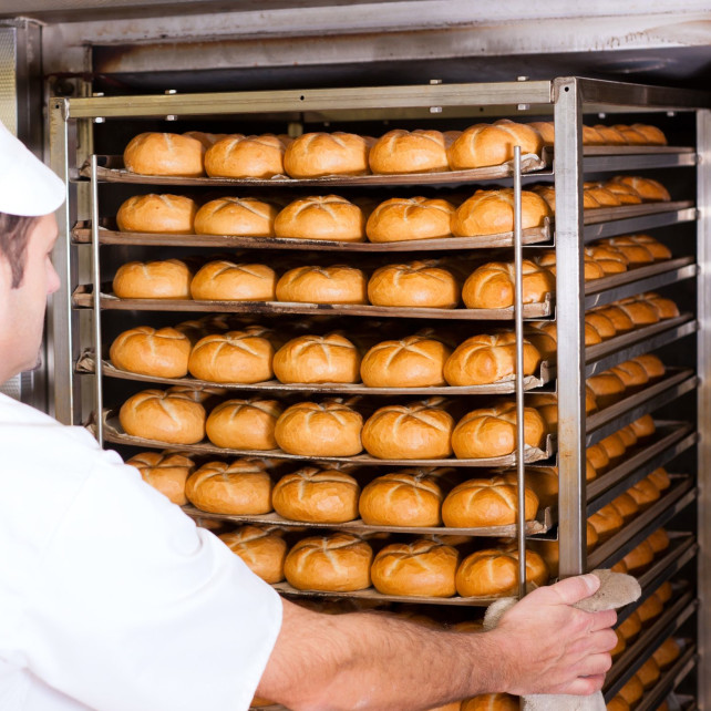 Baking is the final step in making products such as breads, cakes, buns, rolls, crackers and biscuits.