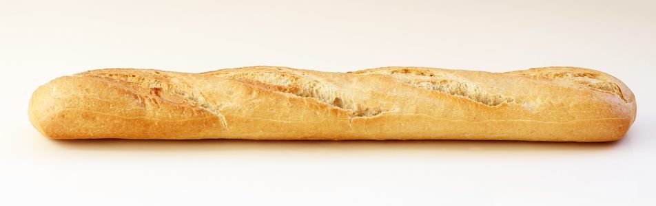 Baking a baguette.