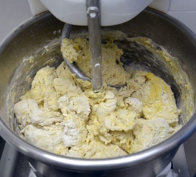 Mixing dough